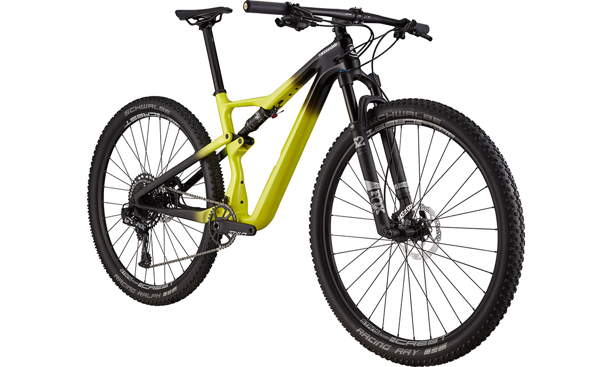 Фотография Велосипед Cannondale SCALPEL Carbon 4 29" (2021) 2021 Черно-зеленый